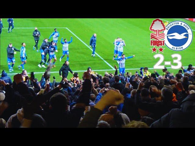 BRIGHTON beat NOTTINGHAM FOREST in chaotic clash | Nottingham Forest 2-3 Brighton | MATCHDAY VLOG