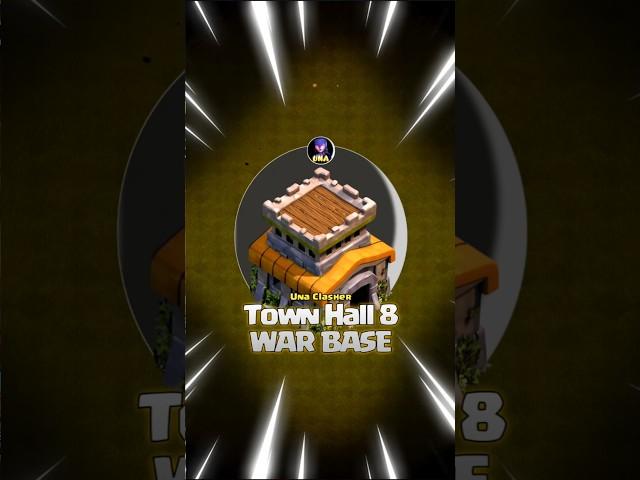 BEST TH8 WAR BASE 2025 #clashofclansindonesia#unaclasher #th8