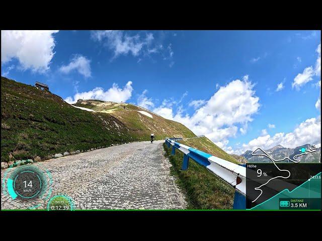 15 minute Indoor Cycling Workout Edelweisspitze Großklockner Alps Garmin 4K Video