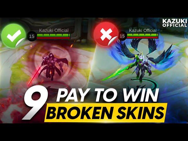 9 BROKEN SKINS THAT BUFFS YOUR HERO | PAY TO WIN | MOBILE LEGENDS