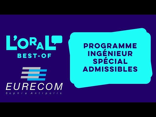 EURECOM - Best-Of - Programme Ingénieur - Spécial Admissibles