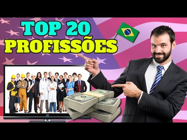 TOP 20 Profissões mais bem pagas nos EUA