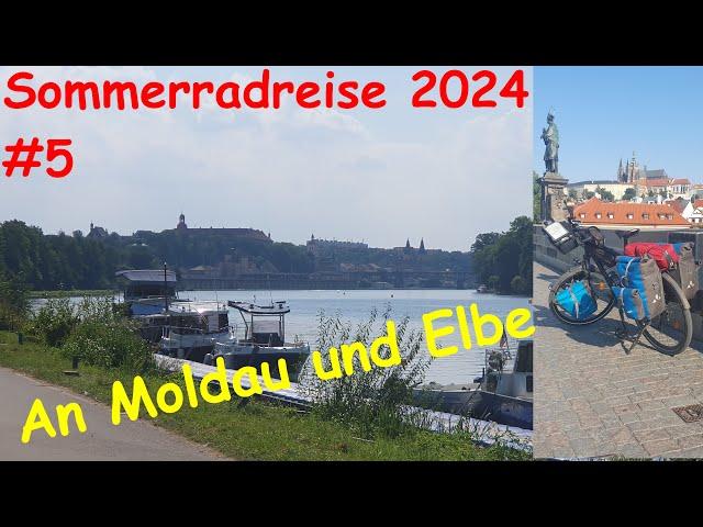 Sommerradreise 2024: Von Bayern über Böhmen nach Sachsen / Tag 5  Von Řevnice via Prag nach Roudnice