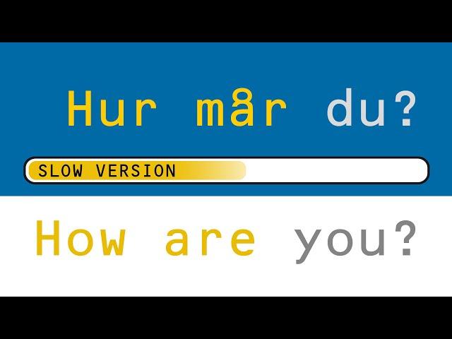 Learn Swedish for beginners! Learn important Swedish words, phrases & grammar - fast!