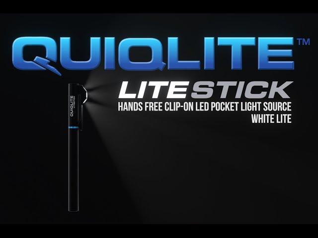 QuiqLite LiteStick WhiteLite LED Hands Free Clip-On Light