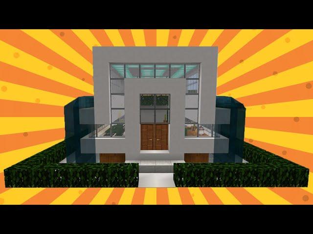  How to build a small MODERN HOUSE  in Minecraft #20 Quick and Easy #minecraft #tutorial