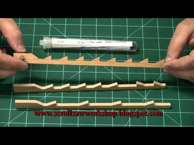 Scroll Saw School Lesson0001 Scroll saw blades Part 1