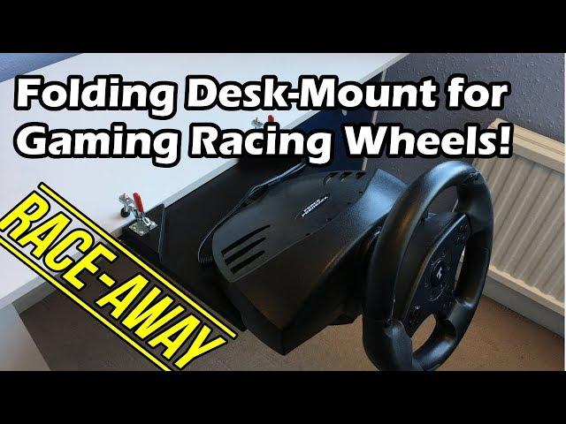 Folding desk mount for PC and console racing wheels!