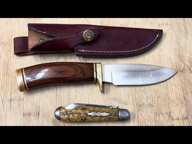 Buck 192 Hunting Knife and Schrade Easy Open Jack