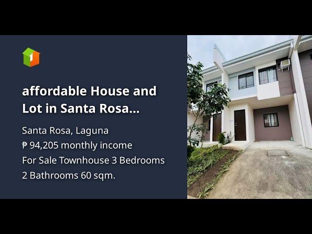 affordable House and Lot in Santa Rosa Laguna near Tagaytay by Ayala Land