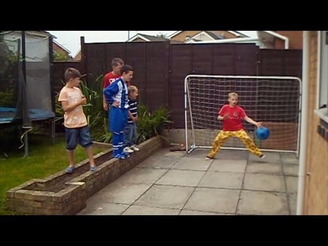 Garden Football Challenges 5 YEARS AGO vs My Brother!