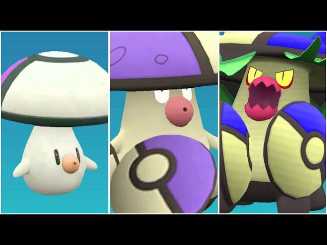 FULL FOONGUS EVOLUTION TEAM! Shiny Foongus, Brute Bonnet Paradox Amoonguss Moveset Scarlet Violet