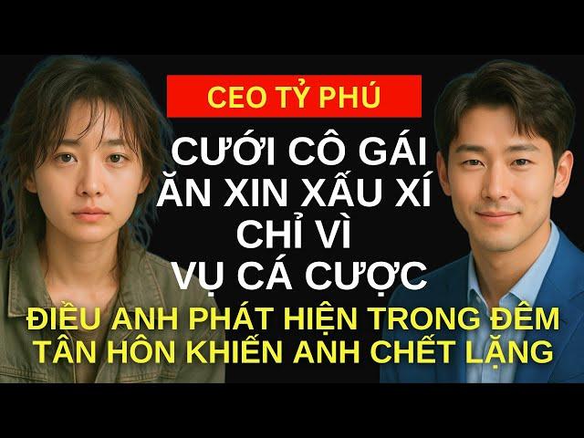 Tỷ phú cưới cô ăn xin chỉ vì vụ cá cược, điều anh phát hiện trong đêm tân hôn khiến anh chết lặng.
