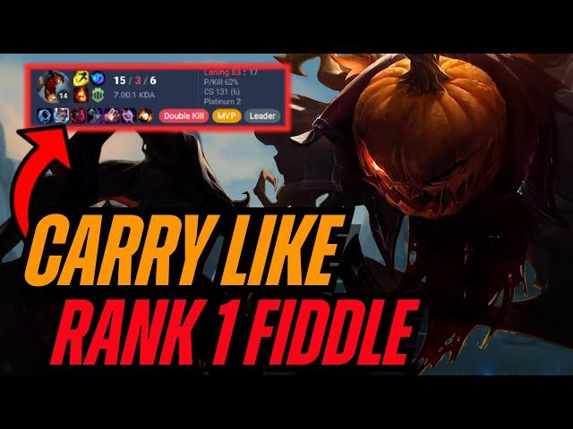 HOW TO 1V9 EVERY GAME IN PLATINUM AS FIDDLESTICKS TOP *EDUCATIONAL VIDEO*