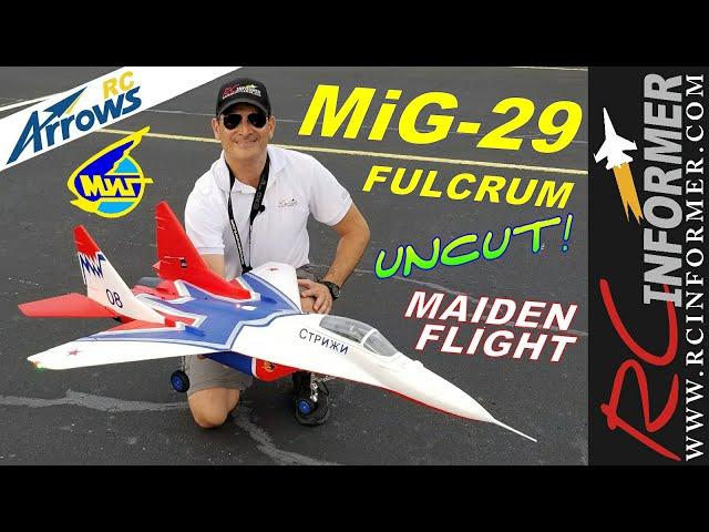 ARROWS Hobby MIG-29 Fulcrum 64MM Maiden Flight & Gear fix By: RCINFORMER