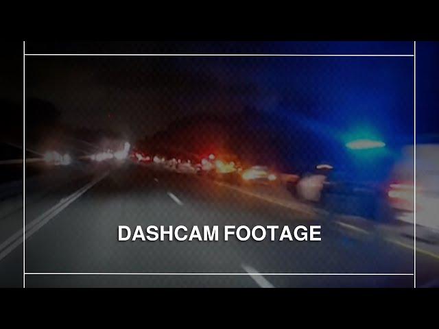 Dashcam footage of Iranian missiles over northern Israeli Occupation