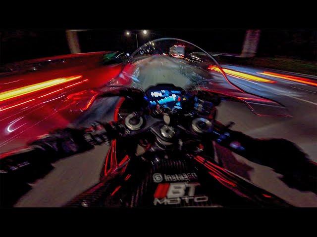 BMW S1000RR “CHILL” NIGHT RIDE PUSHING LIMITS (PURE SOUND)