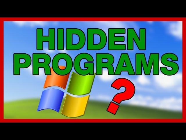 Hidden Programs in Windows - ThioJoeTech
