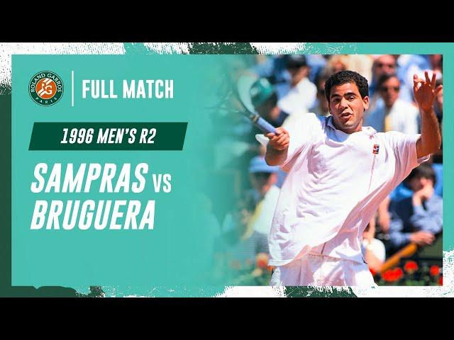 Sampras vs Bruguera 1996 Men's round 2 Full Match | Roland-Garros