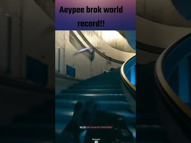 Aeypee broke the world record!! proud moment #shorts #short @TheAeyPee