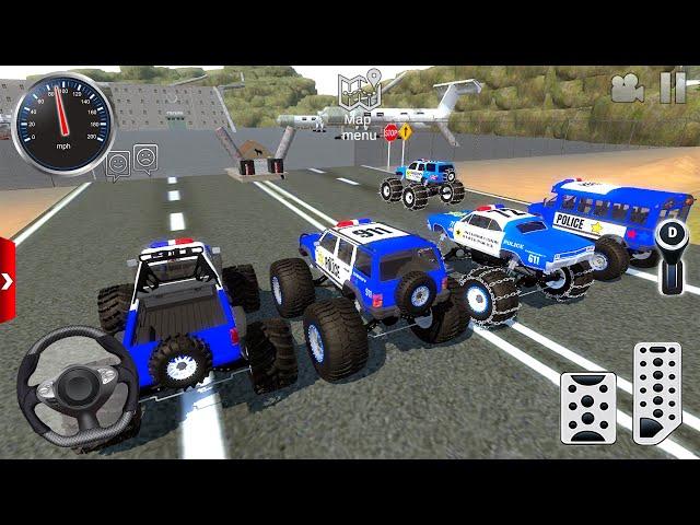 Juegos de Carros - Police Monster Truck Stunts Driving Simulator - Offroad Outlaws Android Gameplay