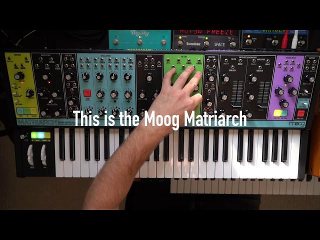 Ambient jam with Moog Matriarch and Subsequent 37, Strymon Big Sky, Eventide Space and Timefactor