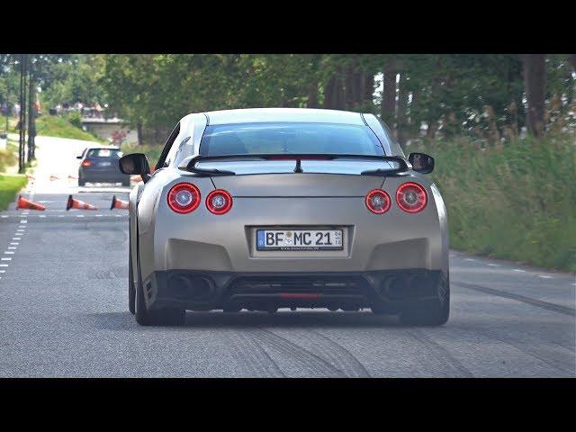 Sport & Tuning Cars Leaving Car Meet LOUD! Burnouts & Accelerations!