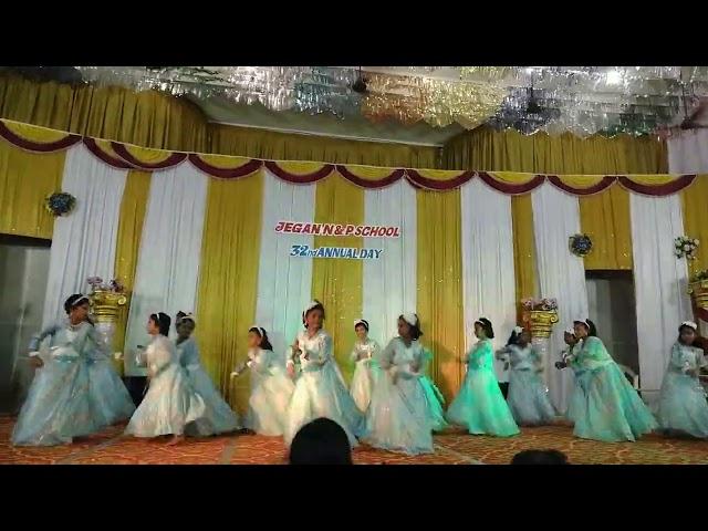 chakka sarasa Hindi song #Jegan_school_annual_day_dance(1st, 2nd girls)‍️