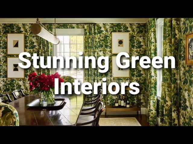 Stunning Green Interiors | Home Decor Ideas