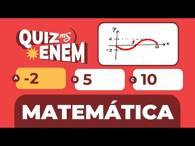Treinando Questões | Matemática | QUIZ ENEM | Me Salva! ENEM