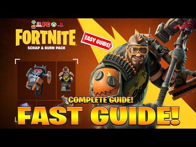 How To COMPLETE ALL SCRAPPER KYLE QUEST CHALLENGES in Fortnite! (Free Rewards Quests)