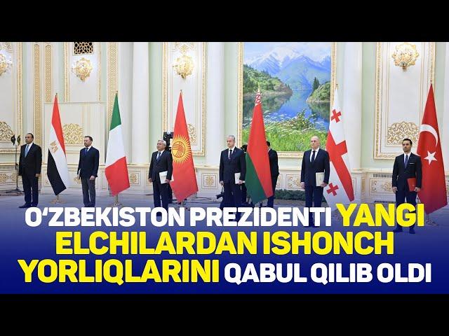 O‘zbekiston Prezidenti yangi elchilardan ishonch yorliqlarini qabul qilib oldi