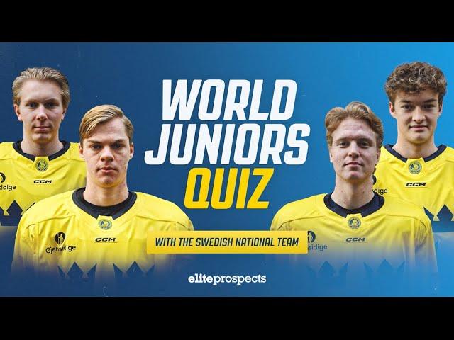 2024 IIHF World Juniors: Trivia With Team Sweden (Part 2) | Elite Prospects