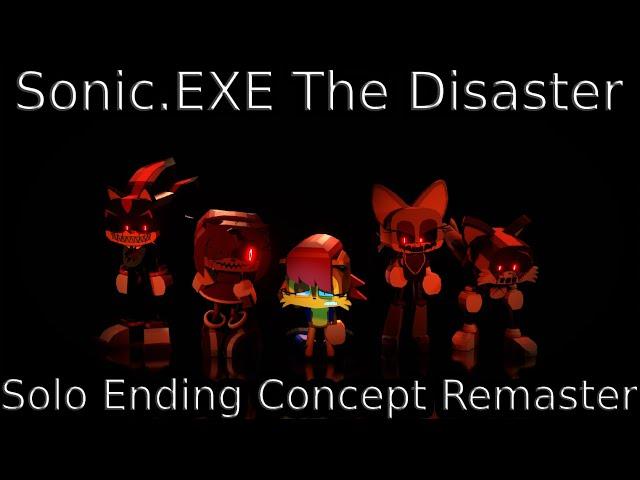 Sonic.EXE The Disaster | Solo Ending concept Remastered | Roblox Animation