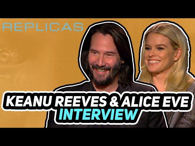 "Replicas" interview Keanu Reeves & Alice Eve