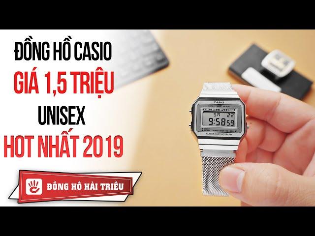 Review đồng hồ Casio A700 giá 1,5 triệu unisex cực đẹp