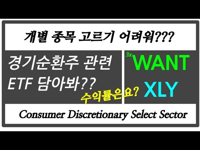 경기순환주 관련 ETF 알아? WANT(3배 레버리지), XLY