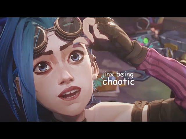 jinx being chaotic for 4 minutes straight