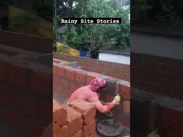 Rainy Site Stories #construction  #jasimstips #laterite #engineering #buildingmaterials