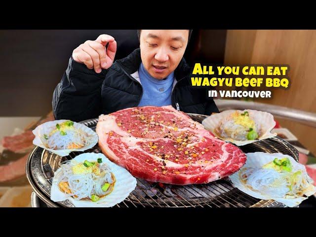 ULTIMATE Japanese HAND ROLL Breakfast & ALL YOU CAN EAT Wagyu Beef BBQ Buffet in Vancouver