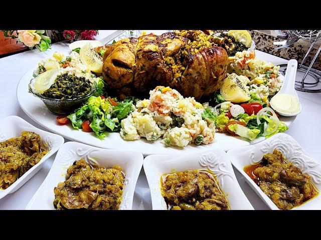 دجاجة معمرة طايبة فالكوكوط بلا ماء مع دغميرة وسلطات مرافقة ضروري تجربي الوصفة