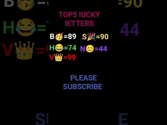please subscribe to my channel           lucky letters
