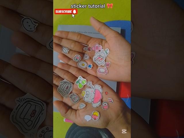 Handmade sticker tutorial 🫶|#diy #craft#shorts#idea#trending