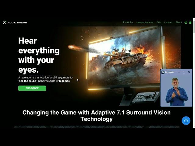 Introducing ASL Interpretation on AudioRadar: A Game-Changer for Deaf Gamers!