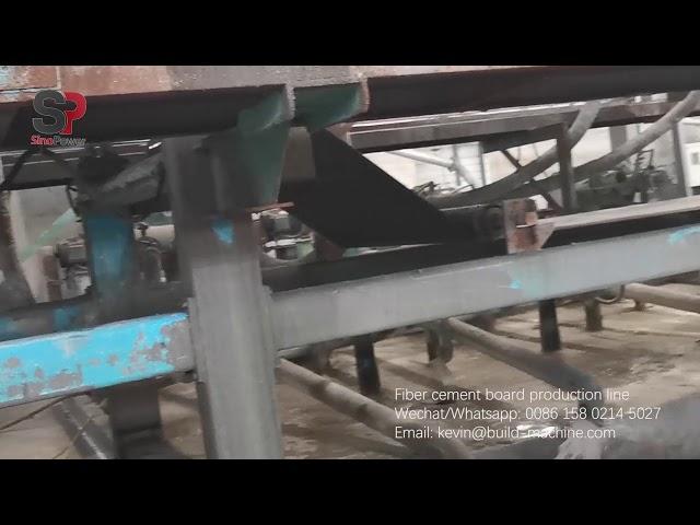 Flow-on process machinery fiber cement board machine