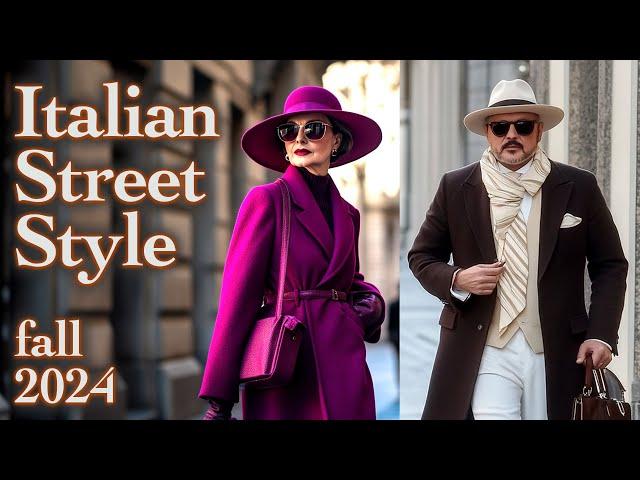 Gorgeous Italian Street Fashion. Explore Italian Fashion Trends for Fall 2024. Luxe Shopping Journey