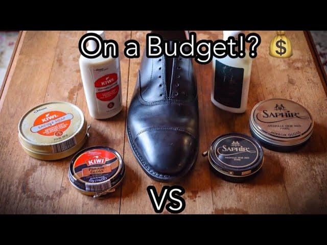 WALMART BUDGET SHOE SHINE? KIWI VS SAPHIR SHINE RESULTS. Allen Edmonds Park Avenue Shine Tutorial