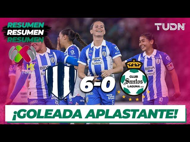 Resumen y goles | Monterrey 6-0 Santos | Liga Mx Femenil-CL2024 J9 | TUDN