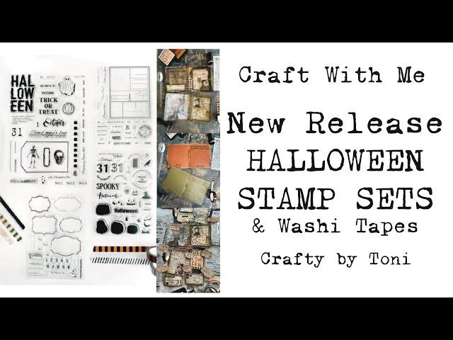 NEW STAMP RELEASE Halloween edition & A Craft With Me #junkjournalideas #craftwithme #halloween2024