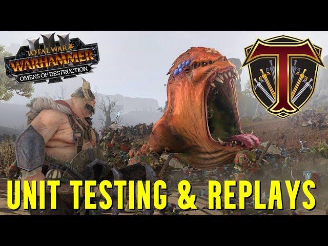 Omens of Destruction: Unit Testing & Battle Replay Stream! Total War Warhammer 3